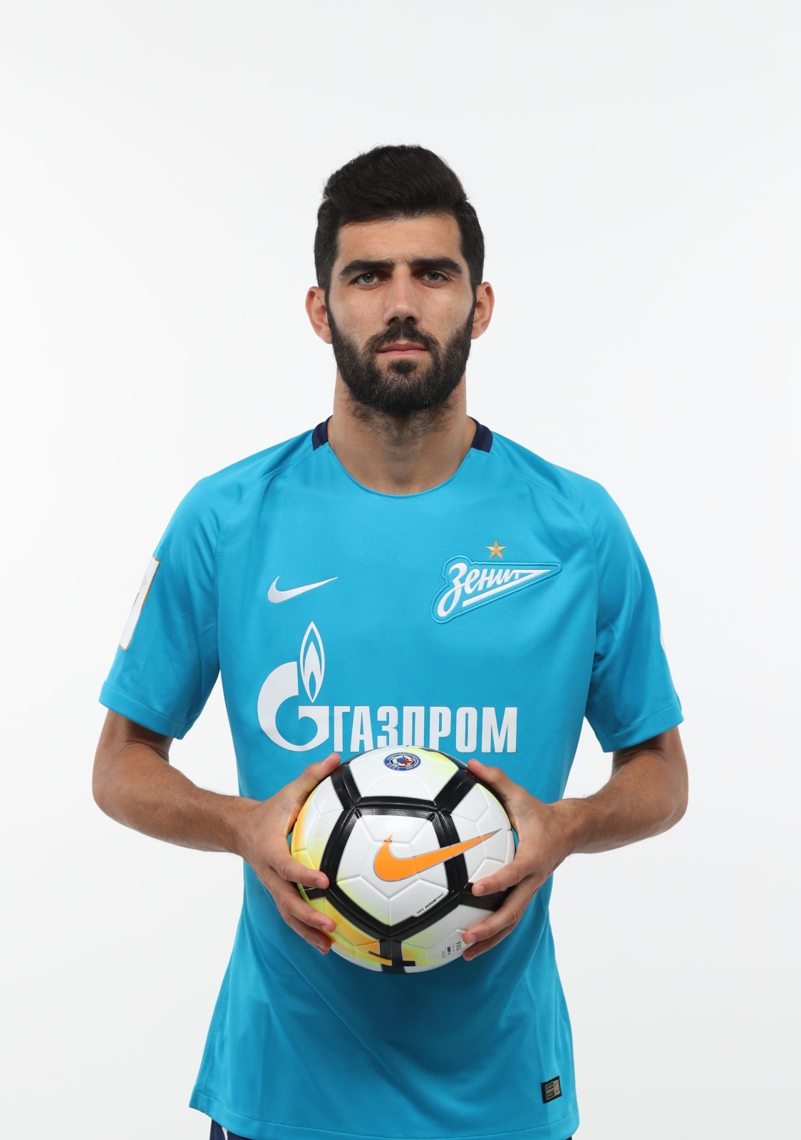 Фотосессия футболистов и тренеров основного состава ФК «Зенит» сезона 2017/2018