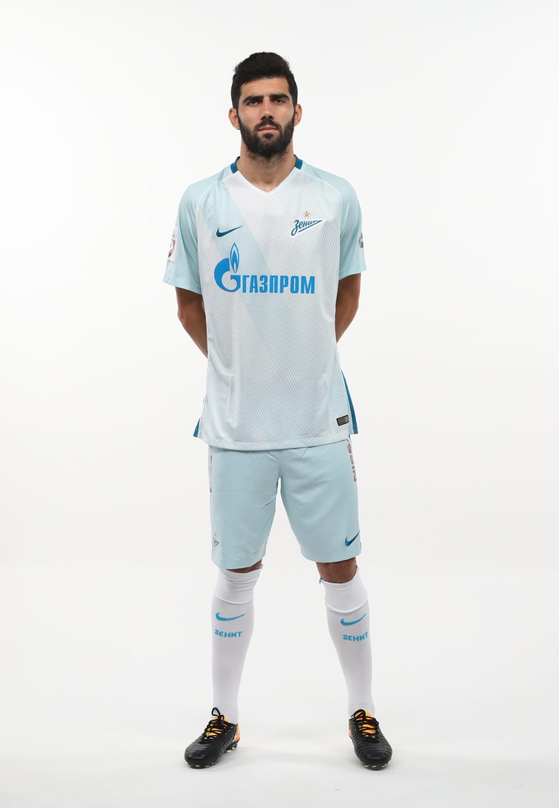 Фотосессия футболистов и тренеров основного состава ФК «Зенит» сезона 2017/2018