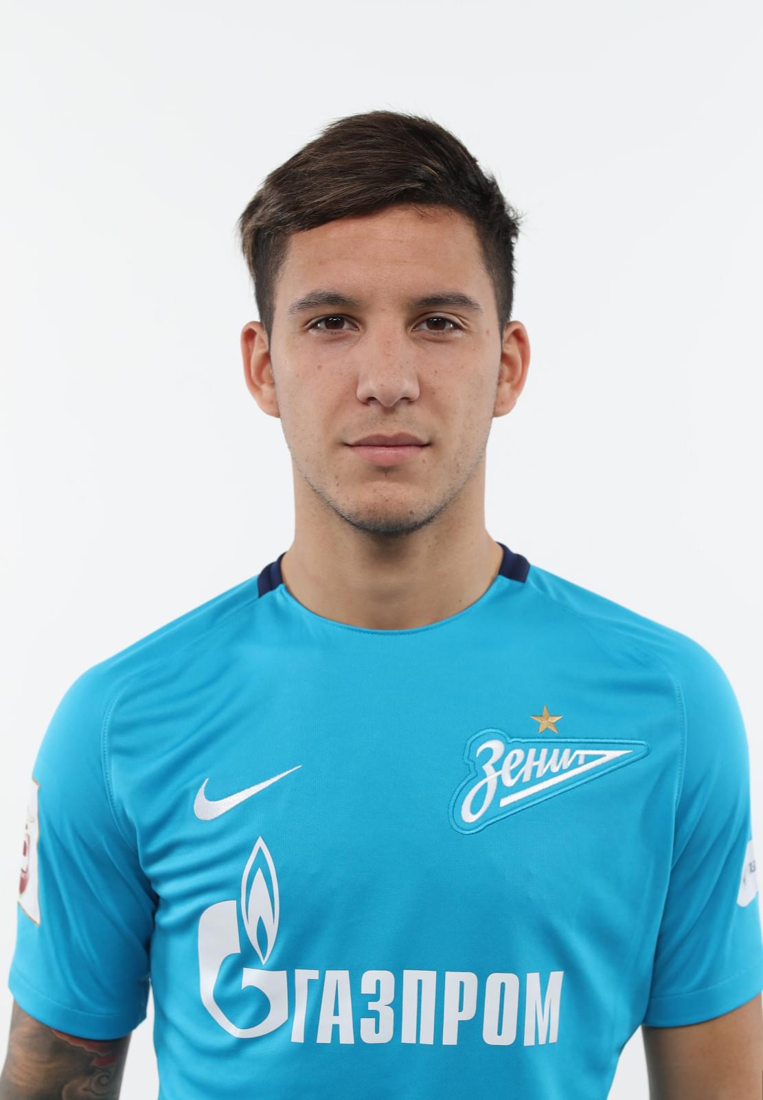 Фотосессия футболистов и тренеров основного состава ФК «Зенит» сезона 2017/2018