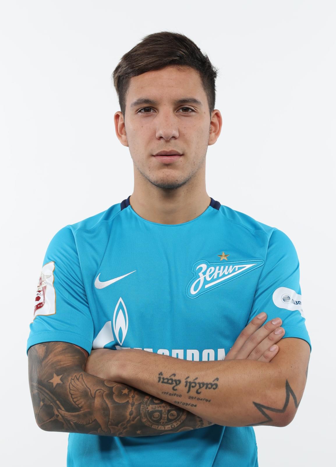 Фотосессия футболистов и тренеров основного состава ФК «Зенит» сезона 2017/2018