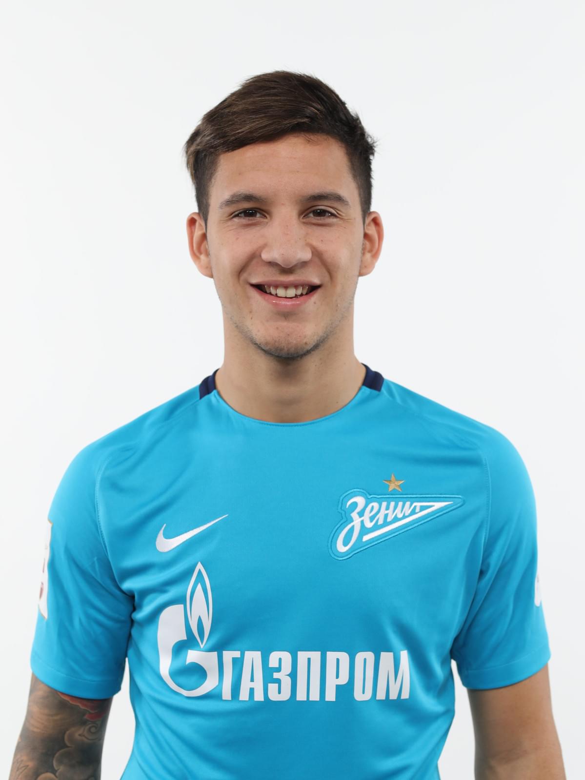 Фотосессия футболистов и тренеров основного состава ФК «Зенит» сезона 2017/2018