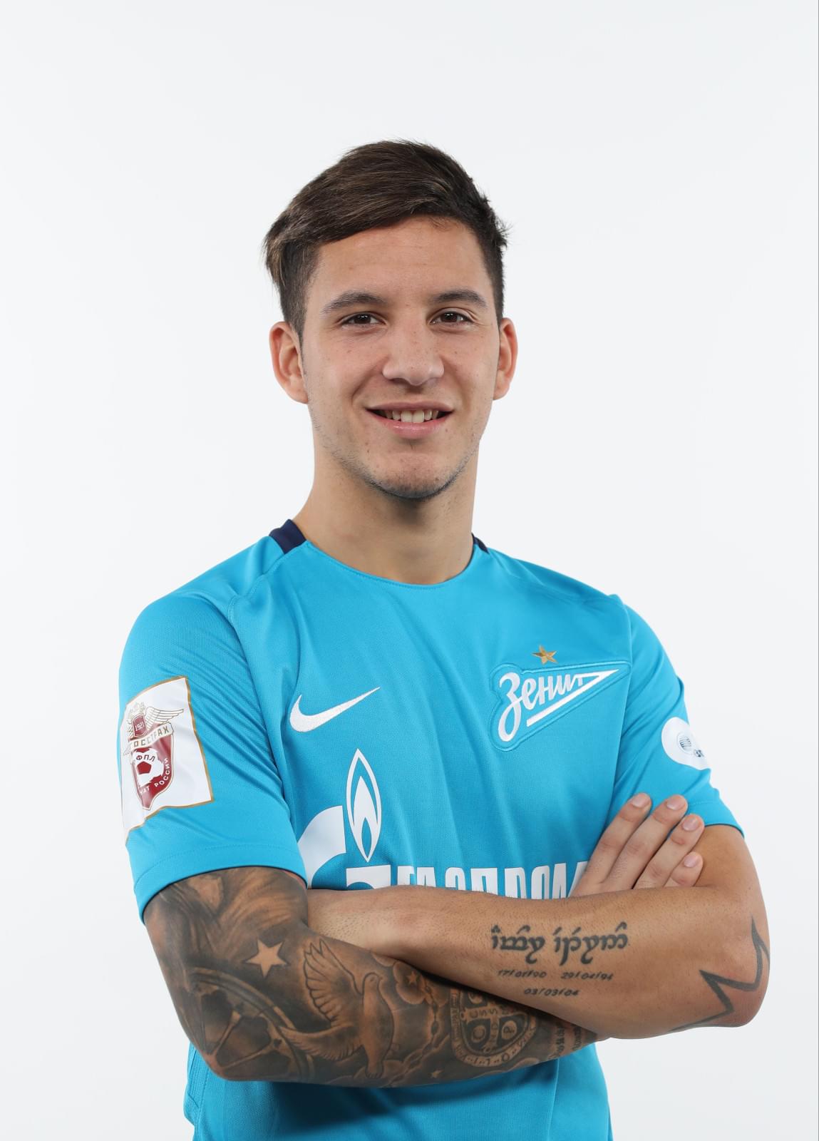 Фотосессия футболистов и тренеров основного состава ФК «Зенит» сезона 2017/2018