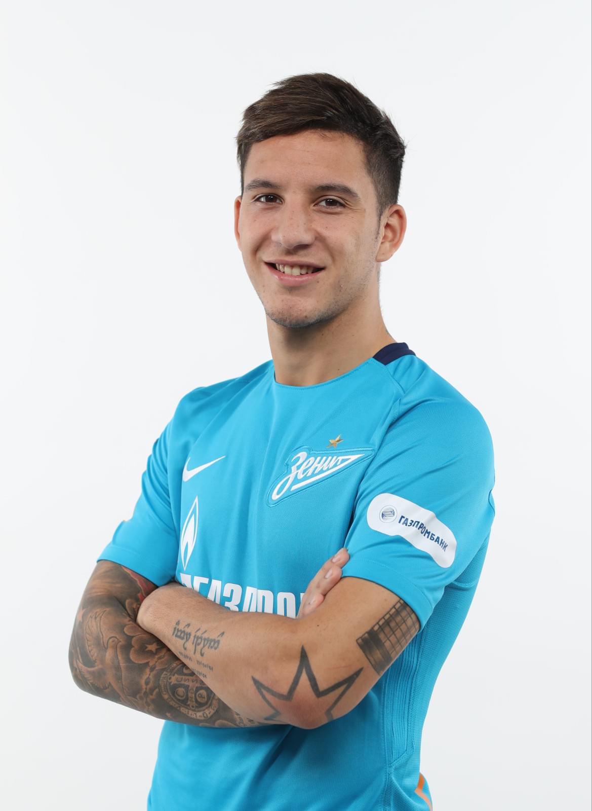 Фотосессия футболистов и тренеров основного состава ФК «Зенит» сезона 2017/2018