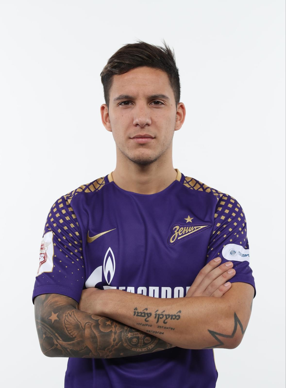 Фотосессия футболистов и тренеров основного состава ФК «Зенит» сезона 2017/2018