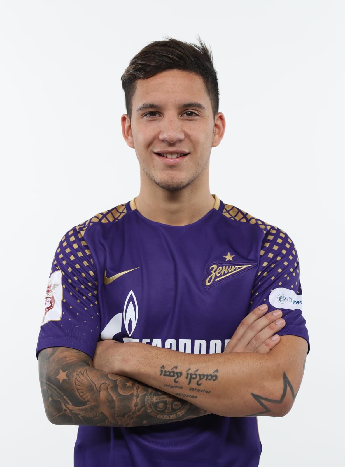 Фотосессия футболистов и тренеров основного состава ФК «Зенит» сезона 2017/2018