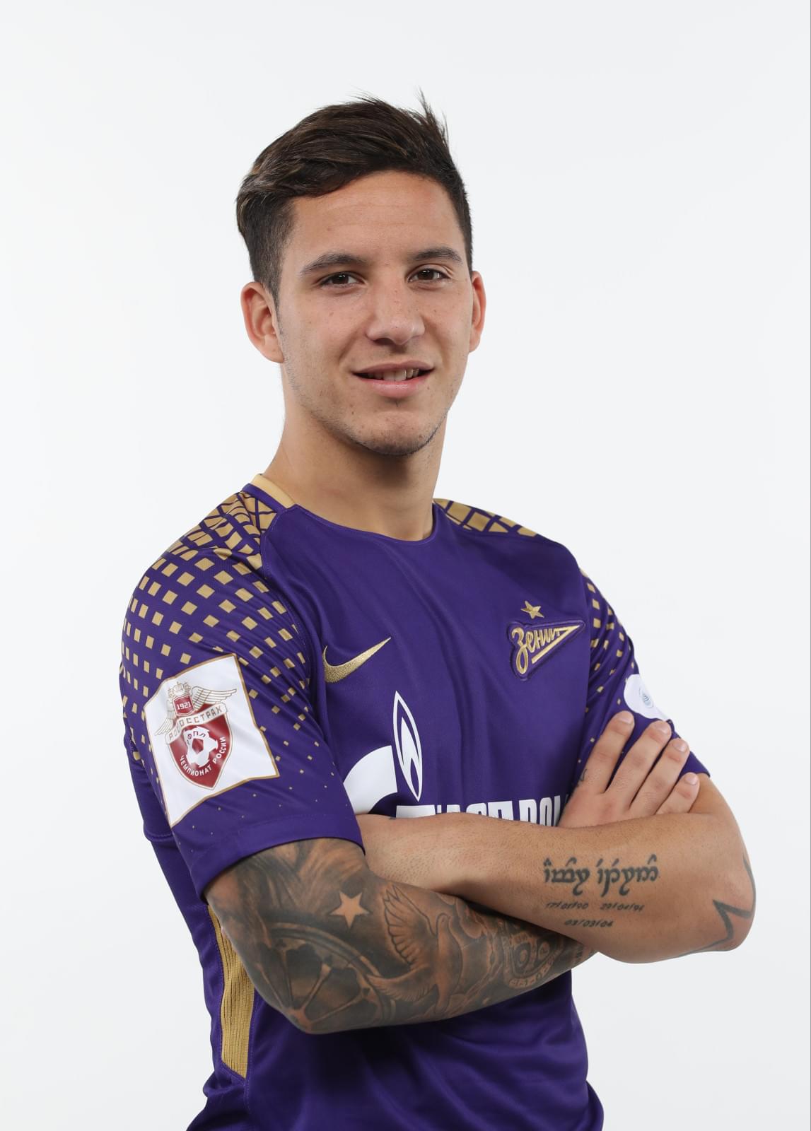 Фотосессия футболистов и тренеров основного состава ФК «Зенит» сезона 2017/2018