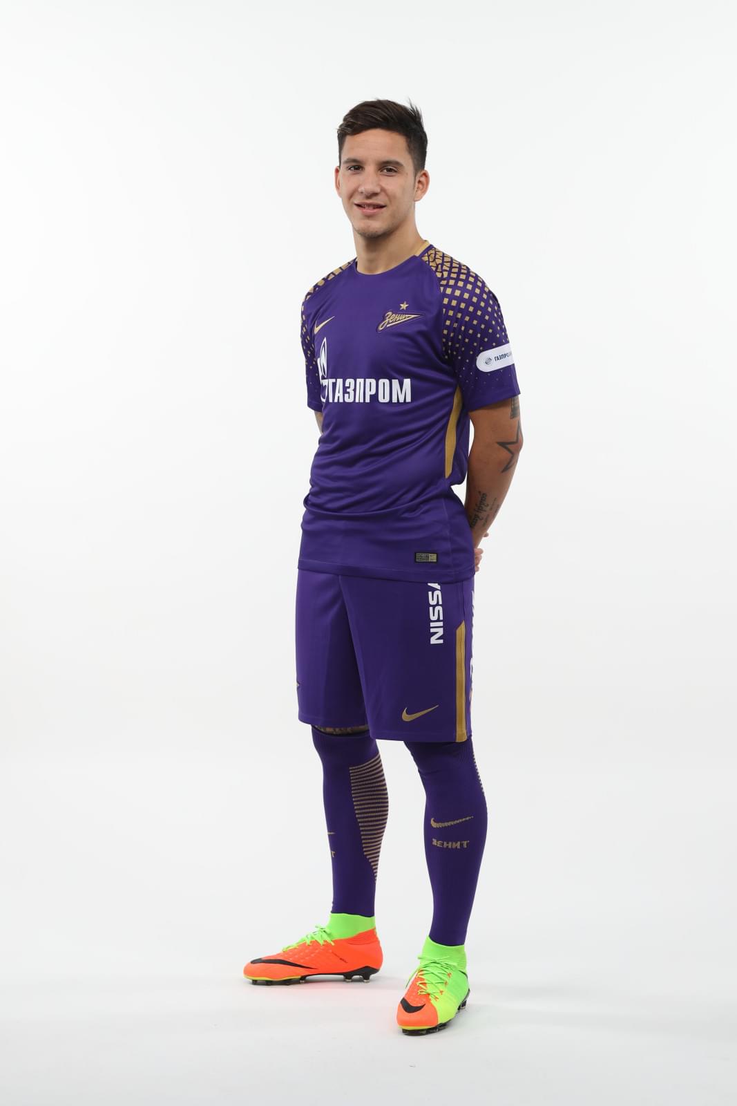 Фотосессия футболистов и тренеров основного состава ФК «Зенит» сезона 2017/2018