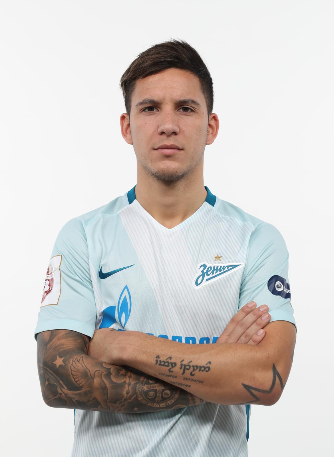 Фотосессия футболистов и тренеров основного состава ФК «Зенит» сезона 2017/2018