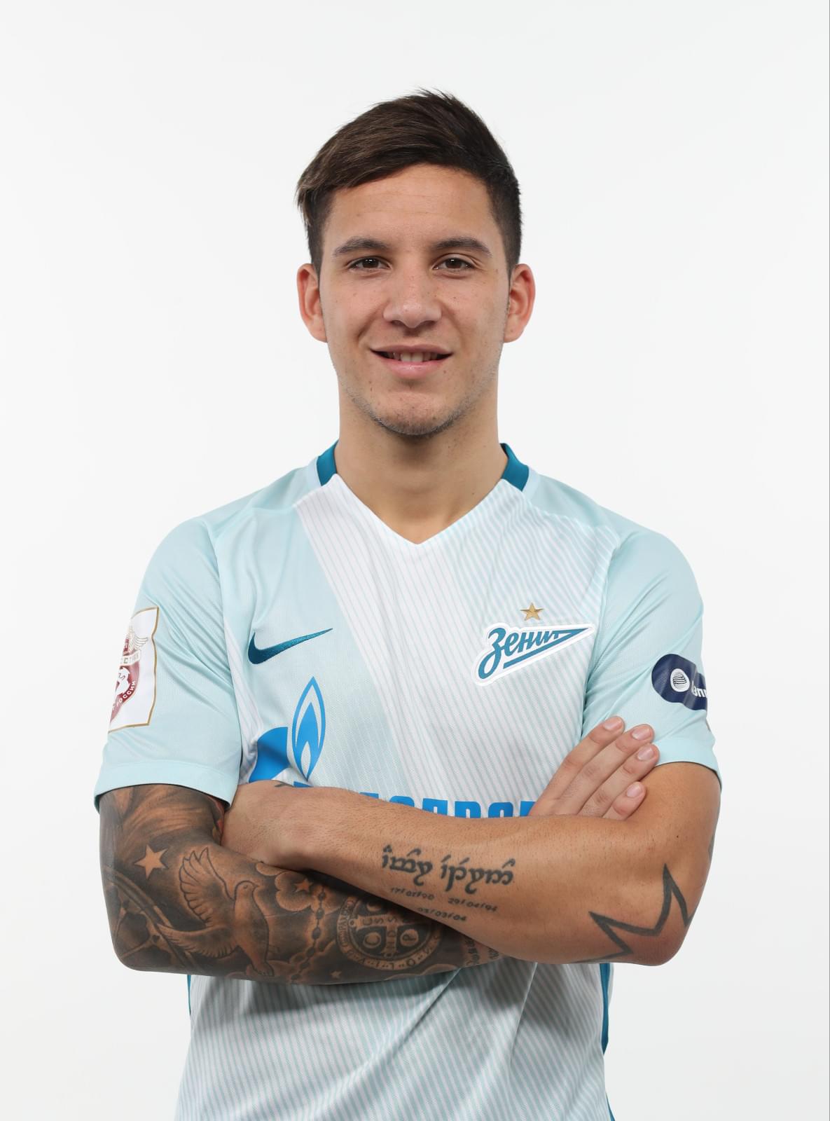 Фотосессия футболистов и тренеров основного состава ФК «Зенит» сезона 2017/2018