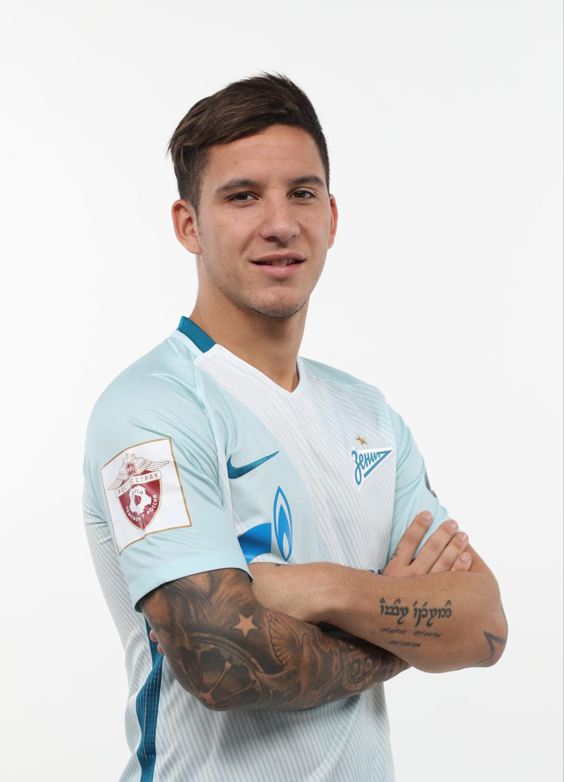 Фотосессия футболистов и тренеров основного состава ФК «Зенит» сезона 2017/2018