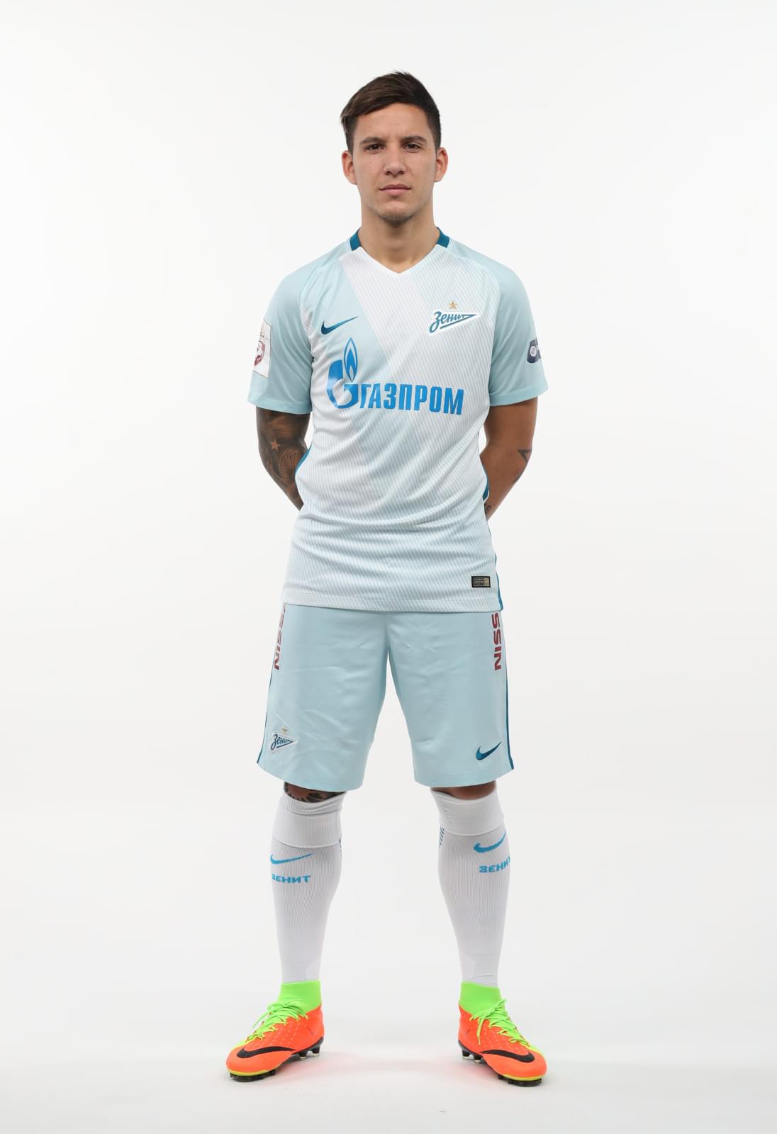 Фотосессия футболистов и тренеров основного состава ФК «Зенит» сезона 2017/2018