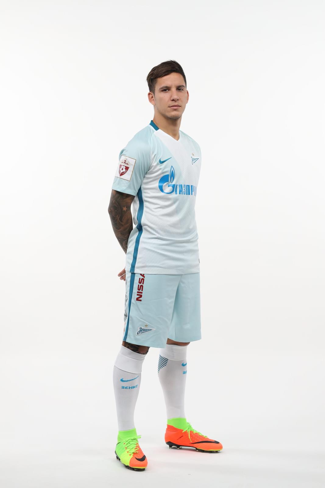 Фотосессия футболистов и тренеров основного состава ФК «Зенит» сезона 2017/2018