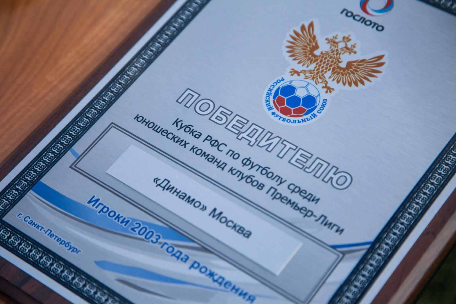 Финал Кубка РФС в Академии, «Динамо» — «Локомотив»