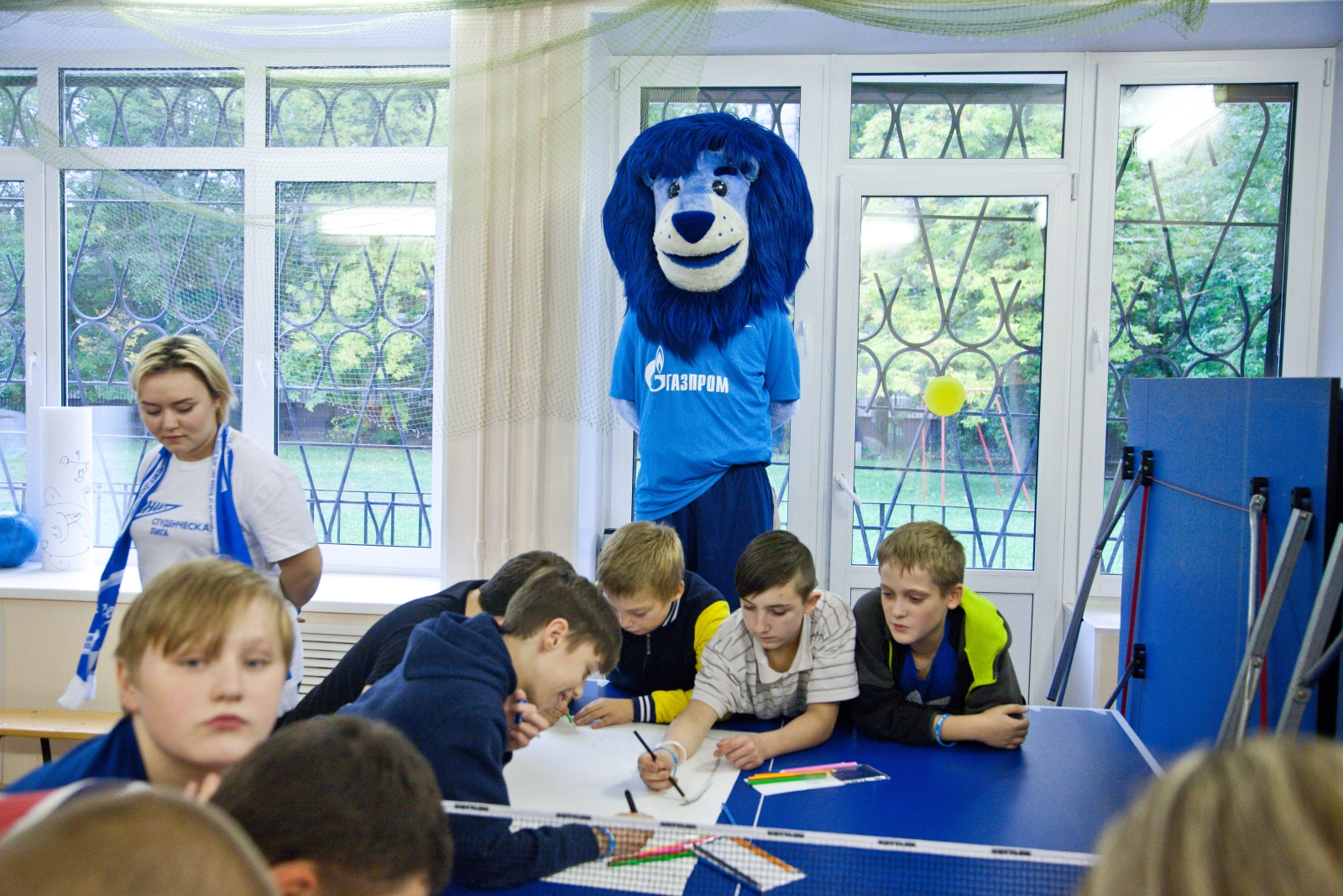 Синегривый Лев в гостях у детей из Детского дома