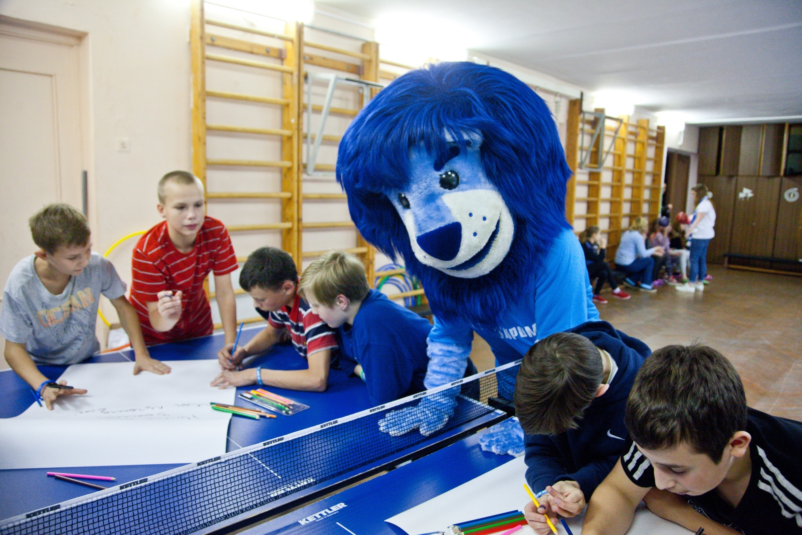 Синегривый Лев в гостях у детей из Детского дома