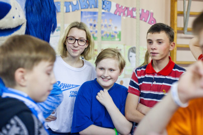 Синегривый Лев в гостях у детей из Детского дома