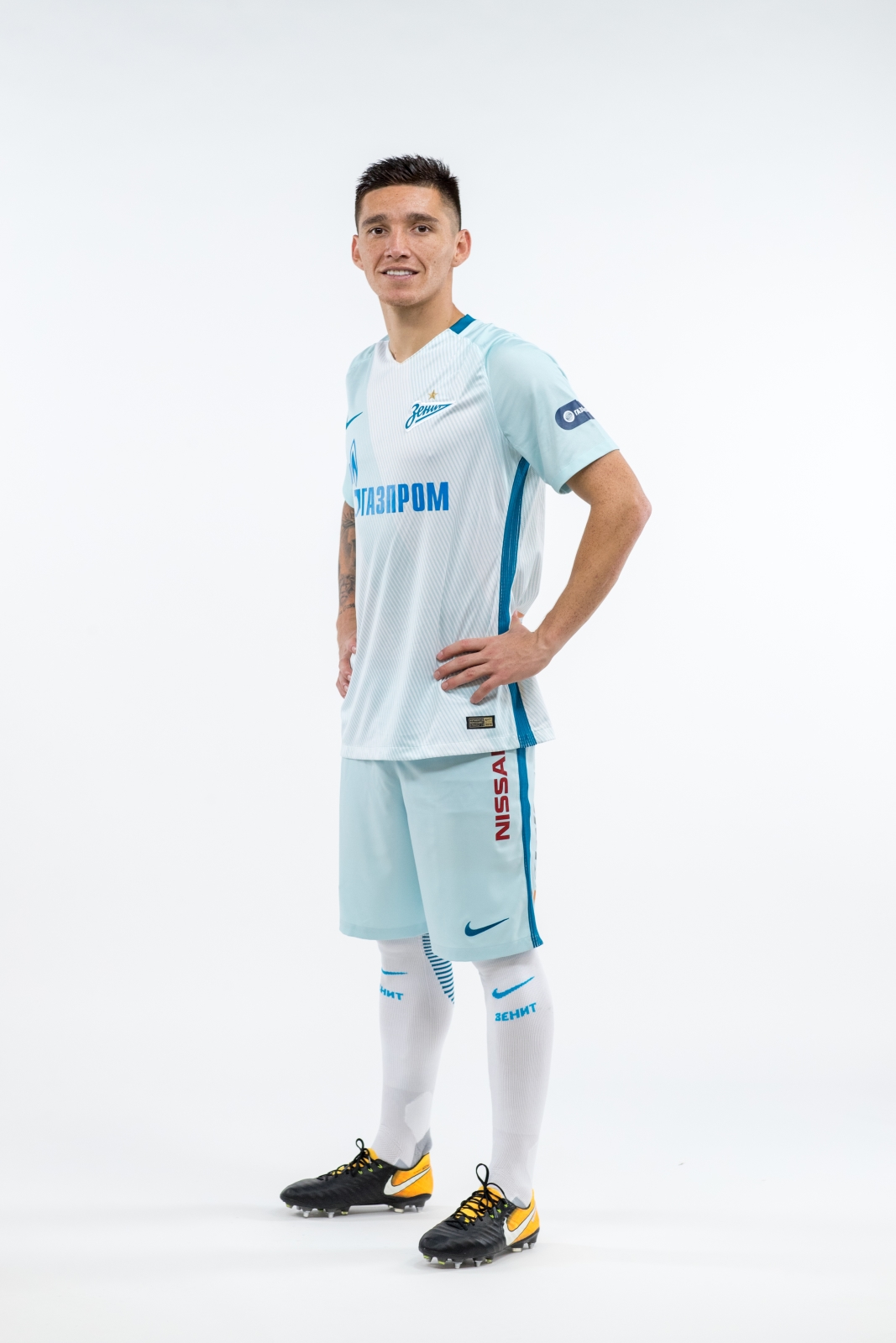 Фотосессия игроков основного состава ФК «Зенит» в новой игровой форме Nike сезона 2017/18