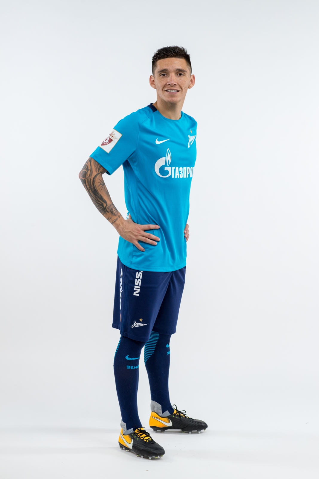 Фотосессия игроков основного состава ФК «Зенит» в новой игровой форме Nike сезона 2017/18