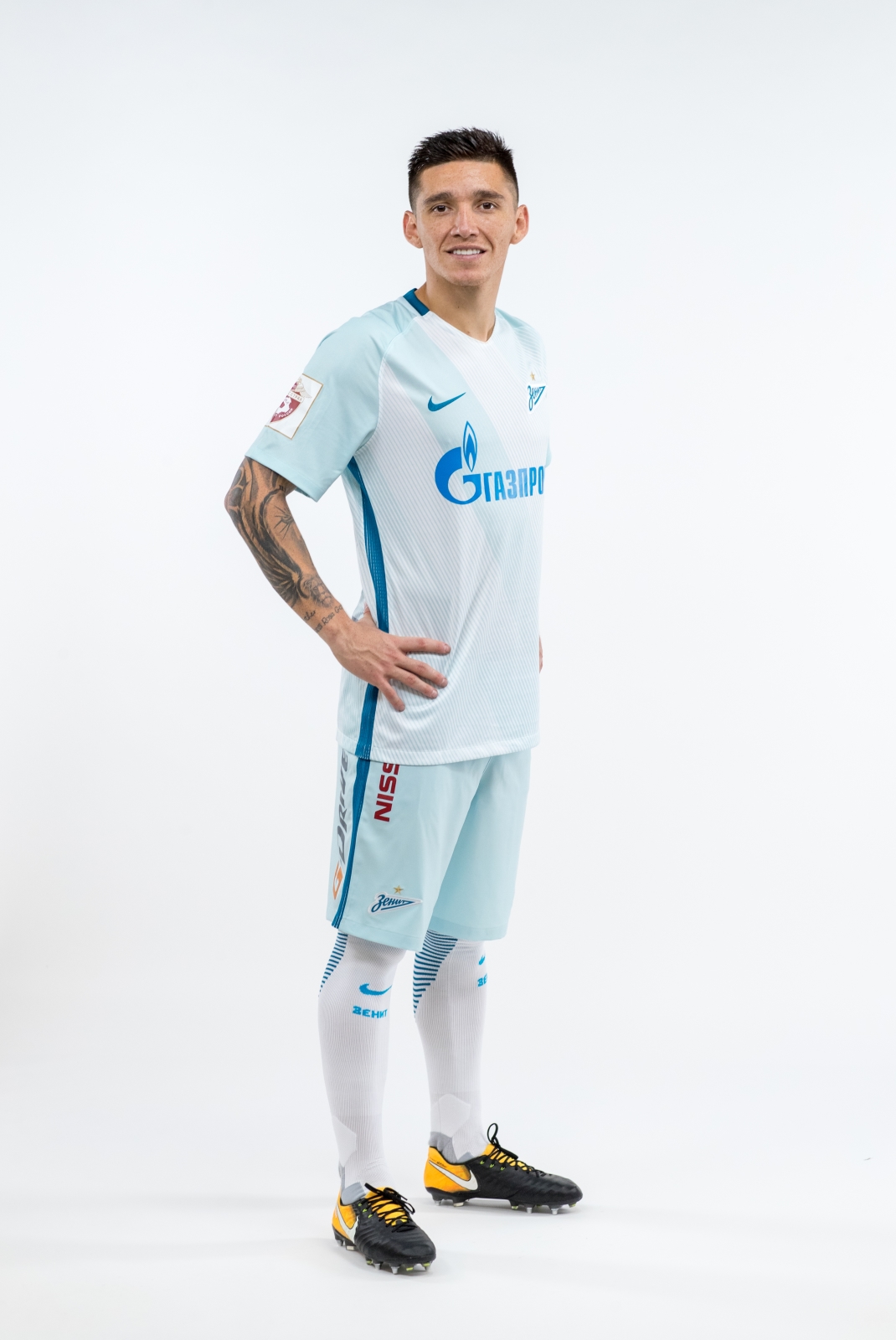 Фотосессия игроков основного состава ФК «Зенит» в новой игровой форме Nike сезона 2017/18