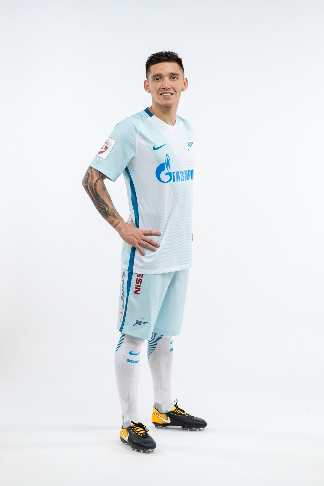 Фотосессия игроков основного состава ФК «Зенит» в новой игровой форме Nike сезона 2017/18