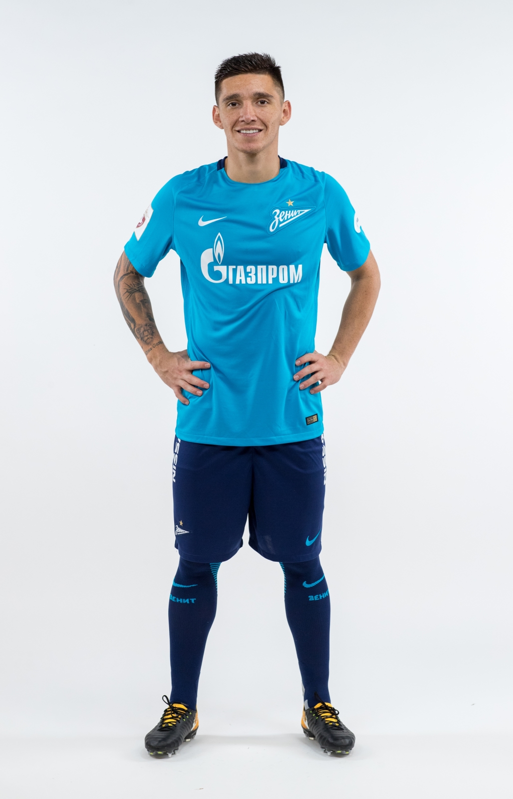 Фотосессия игроков основного состава ФК «Зенит» в новой игровой форме Nike сезона 2017/18