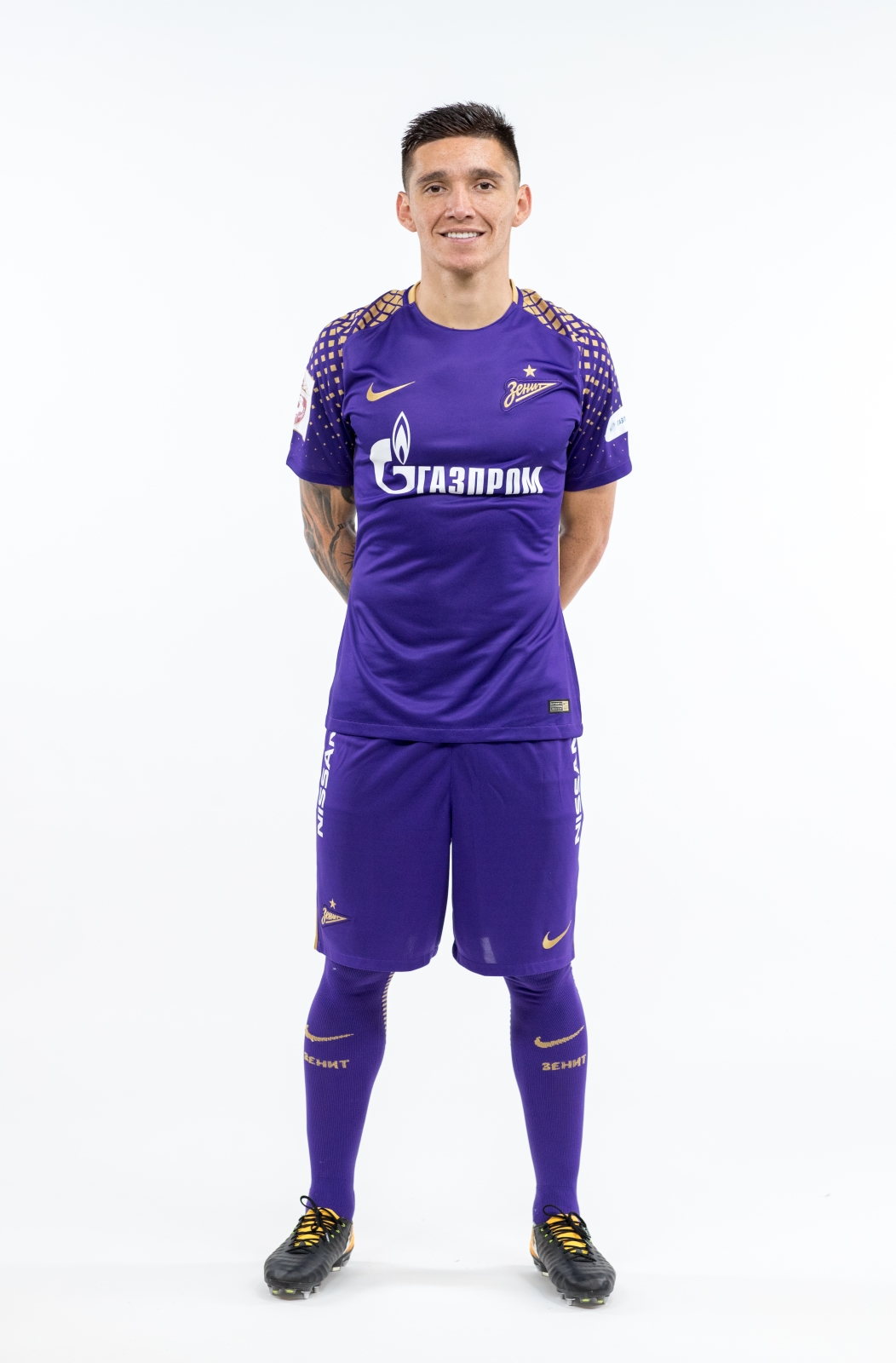 Фотосессия игроков основного состава ФК «Зенит» в новой игровой форме Nike сезона 2017/18