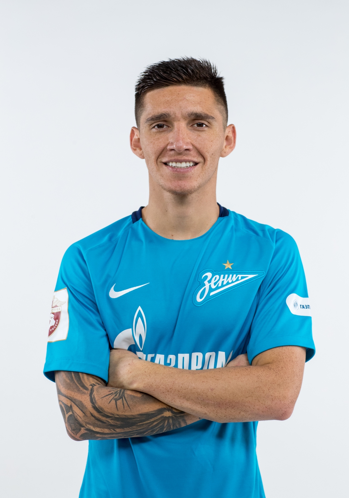 Фотосессия игроков основного состава ФК «Зенит» в новой игровой форме Nike сезона 2017/18