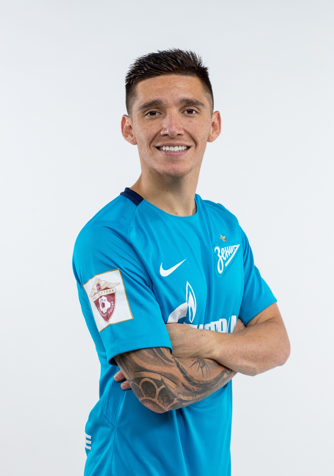 Фотосессия игроков основного состава ФК «Зенит» в новой игровой форме Nike сезона 2017/18