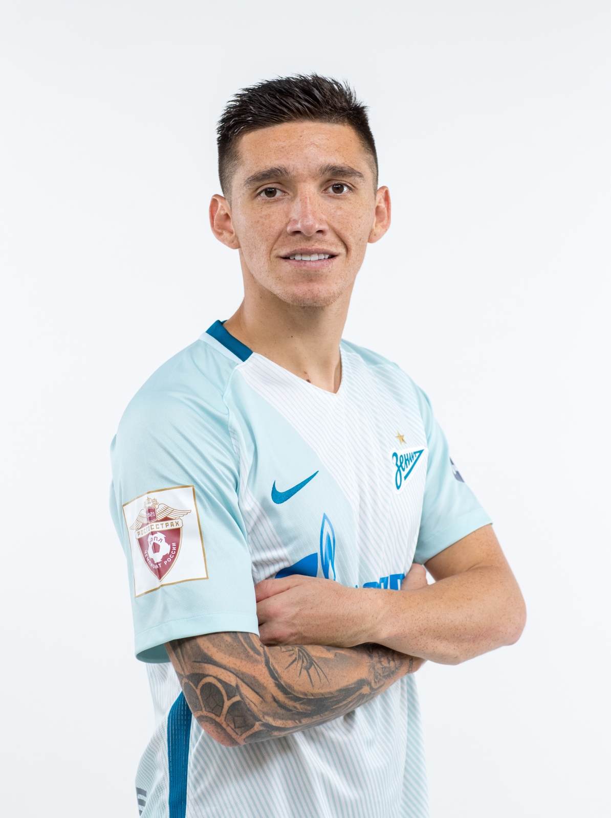 Фотосессия игроков основного состава ФК «Зенит» в новой игровой форме Nike сезона 2017/18