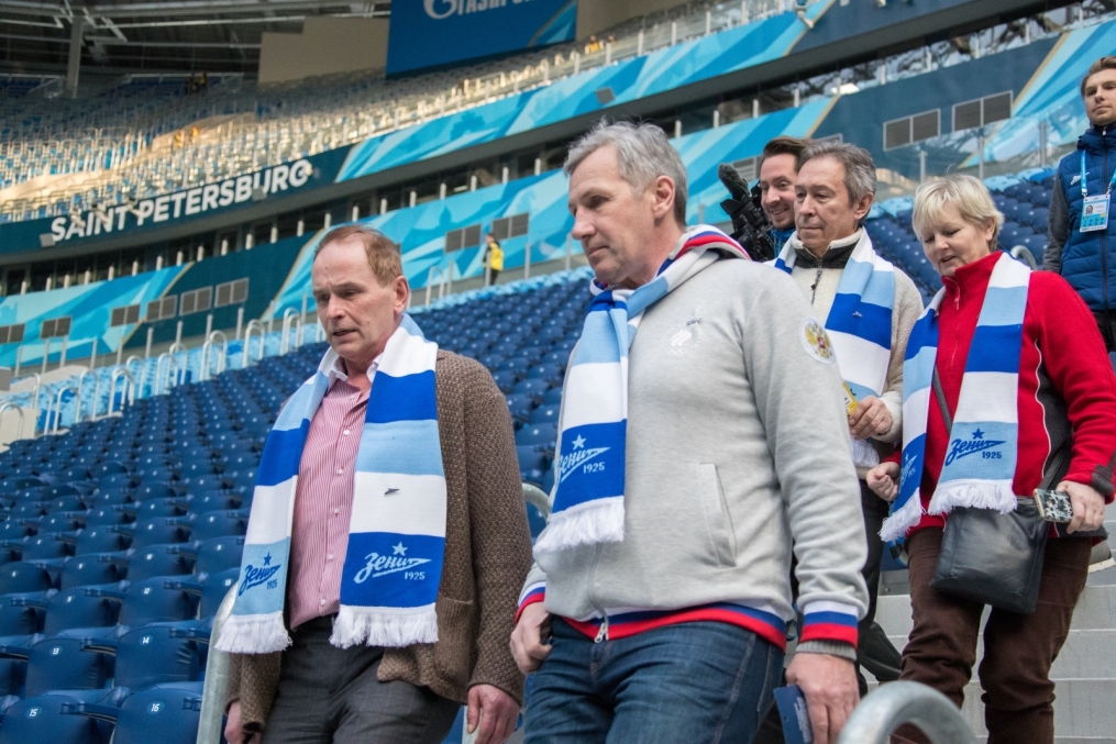 Чемпионы Олимпийских Игр на матче «Зенит» — «Амкар»