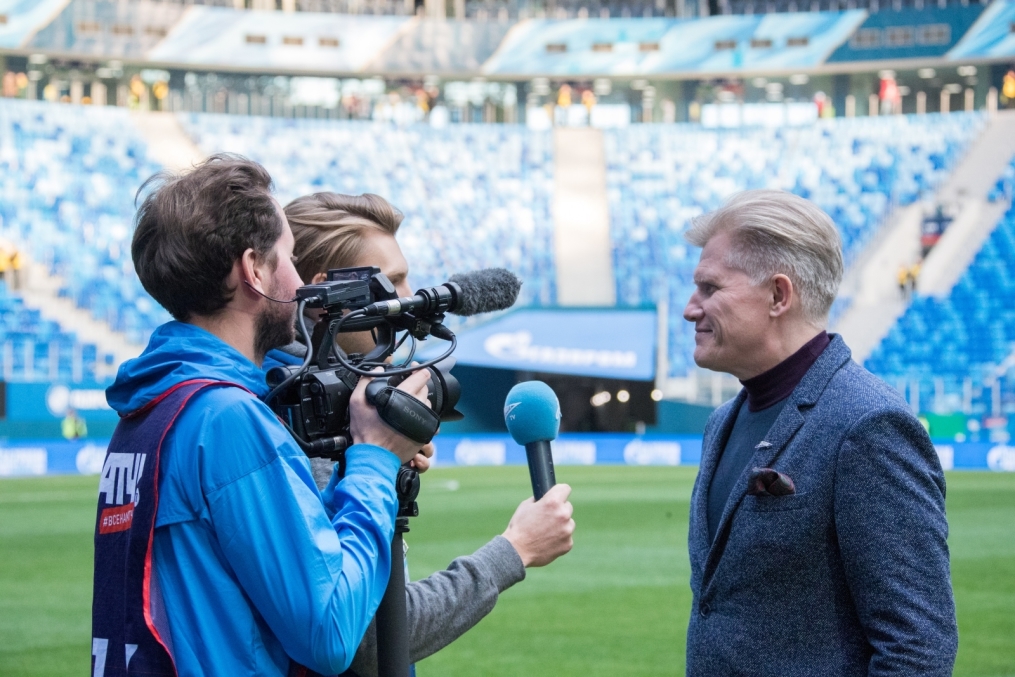Чемпионы Олимпийских Игр на матче «Зенит» — «Амкар»