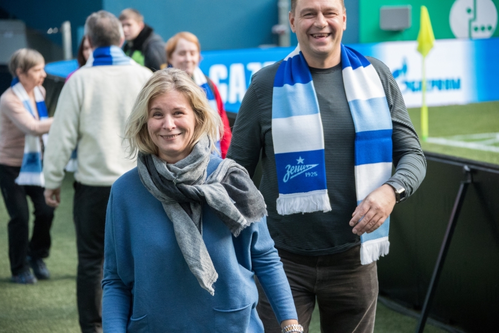 Чемпионы Олимпийских Игр на матче «Зенит» — «Амкар»