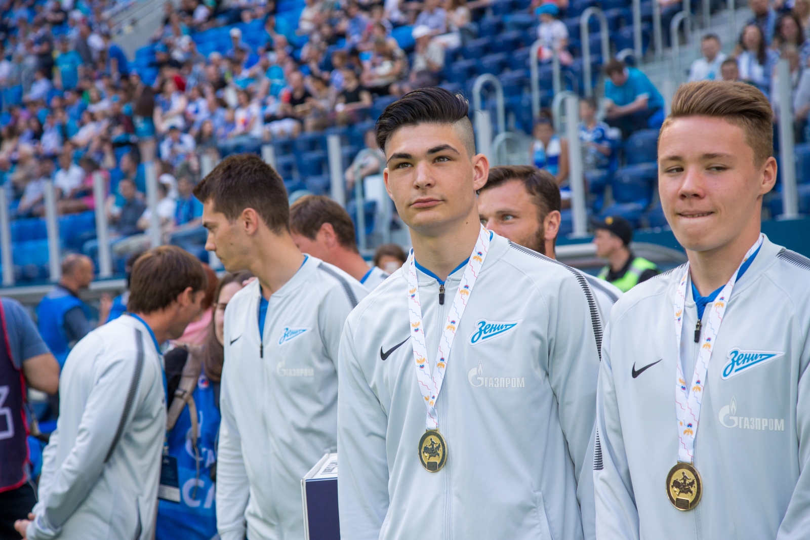 Церемония чествования победителей первенства России по футболу U-16