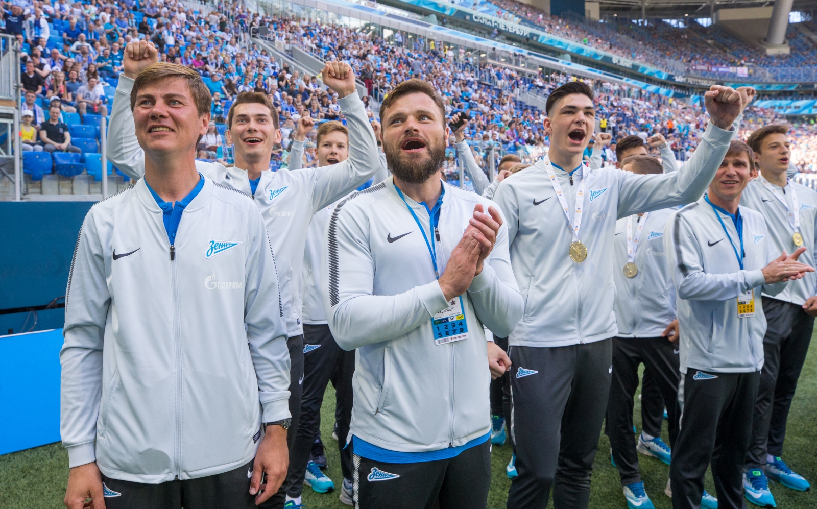 Церемония чествования победителей первенства России по футболу U-16