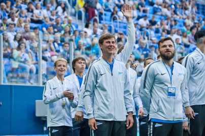 Церемония чествования победителей первенства России по футболу U-16