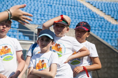 Слабослышащие дети в гостях на стадионе «Петровский»