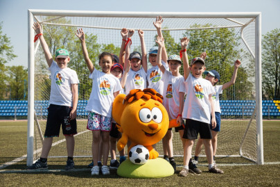 Слабослышащие дети в гостях на стадионе «Петровский»