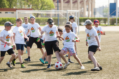 Слабослышащие дети в гостях на стадионе «Петровский»