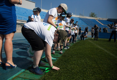Слабослышащие дети в гостях на стадионе «Петровский»