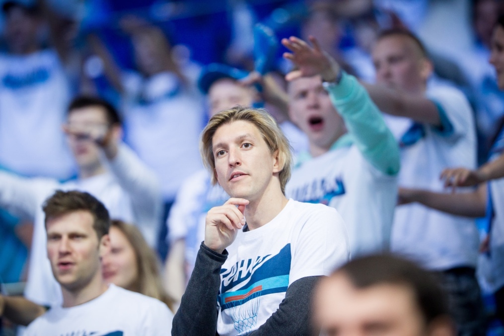 Болельщики на метче за третье место Единой Лиги ВТБ 2017/2018 УНИКС — «Зенит»