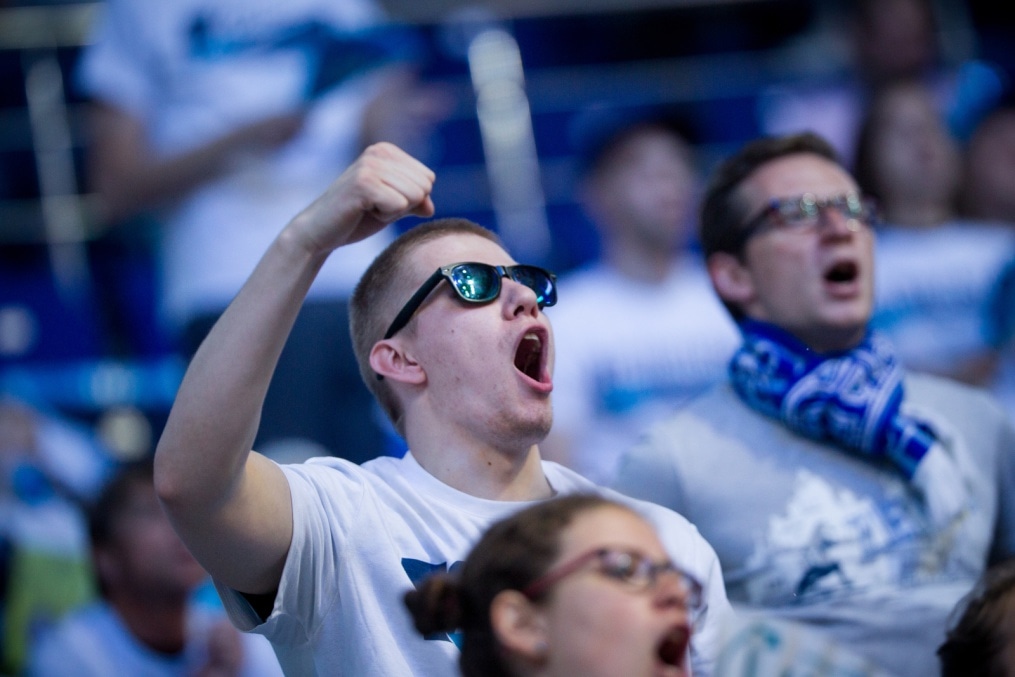 Болельщики на метче за третье место Единой Лиги ВТБ 2017/2018 УНИКС — «Зенит»