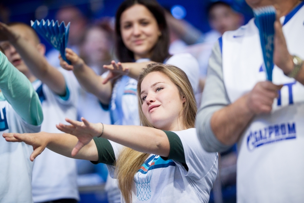 Болельщики на метче за третье место Единой Лиги ВТБ 2017/2018 УНИКС — «Зенит»