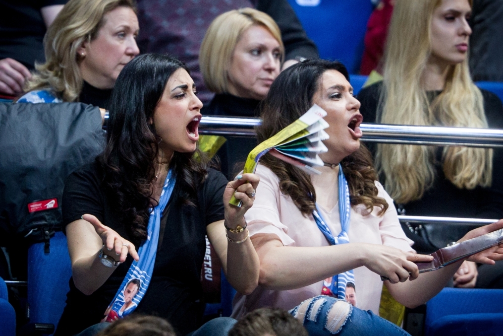 Болельщики на метче за третье место Единой Лиги ВТБ 2017/2018 УНИКС — «Зенит»