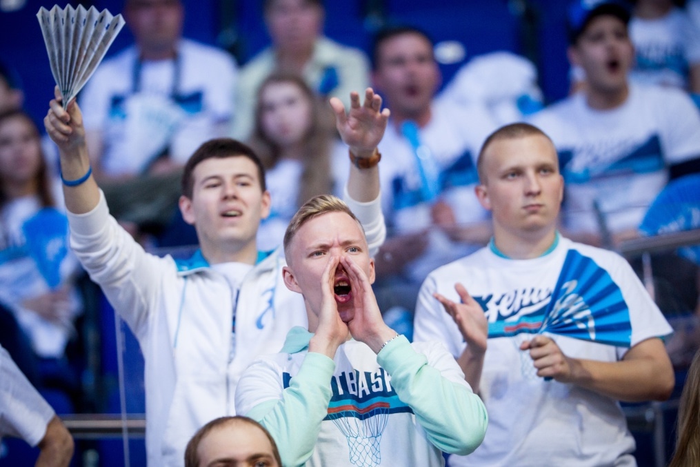 Болельщики на метче за третье место Единой Лиги ВТБ 2017/2018 УНИКС — «Зенит»