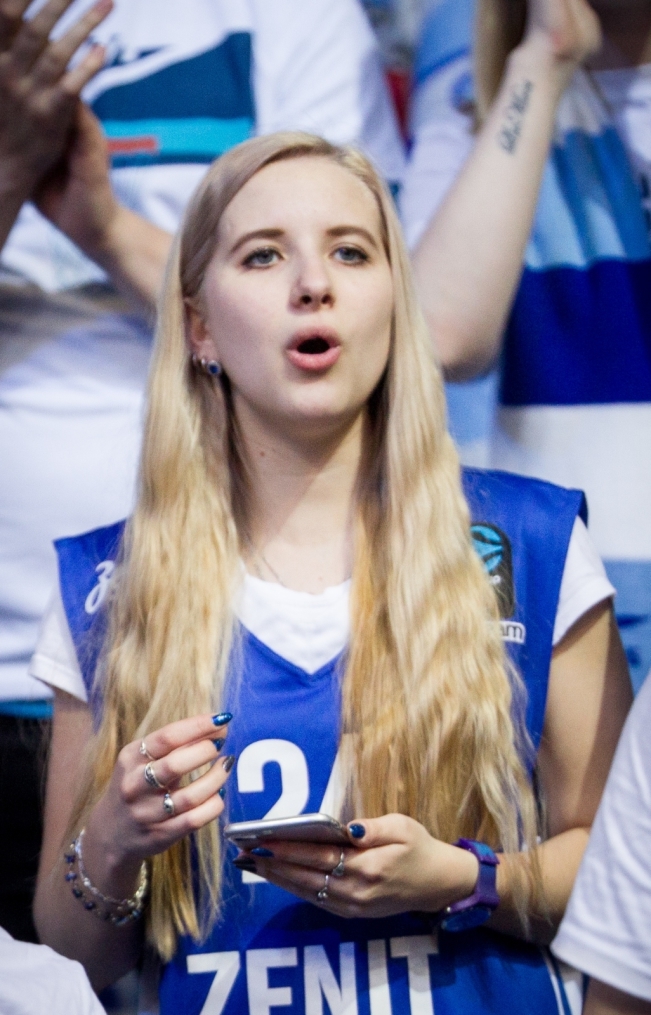 Болельщики на метче за третье место Единой Лиги ВТБ 2017/2018 УНИКС — «Зенит»