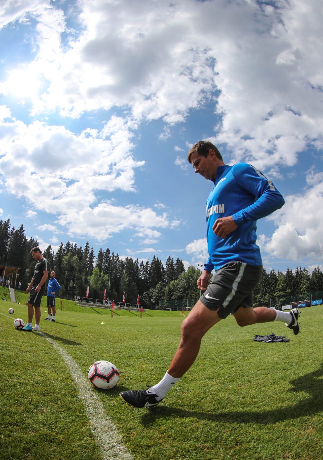 Вторые «Газпром» — тренировочные сборы в Австрии: 9 июля, утренняя тренировка