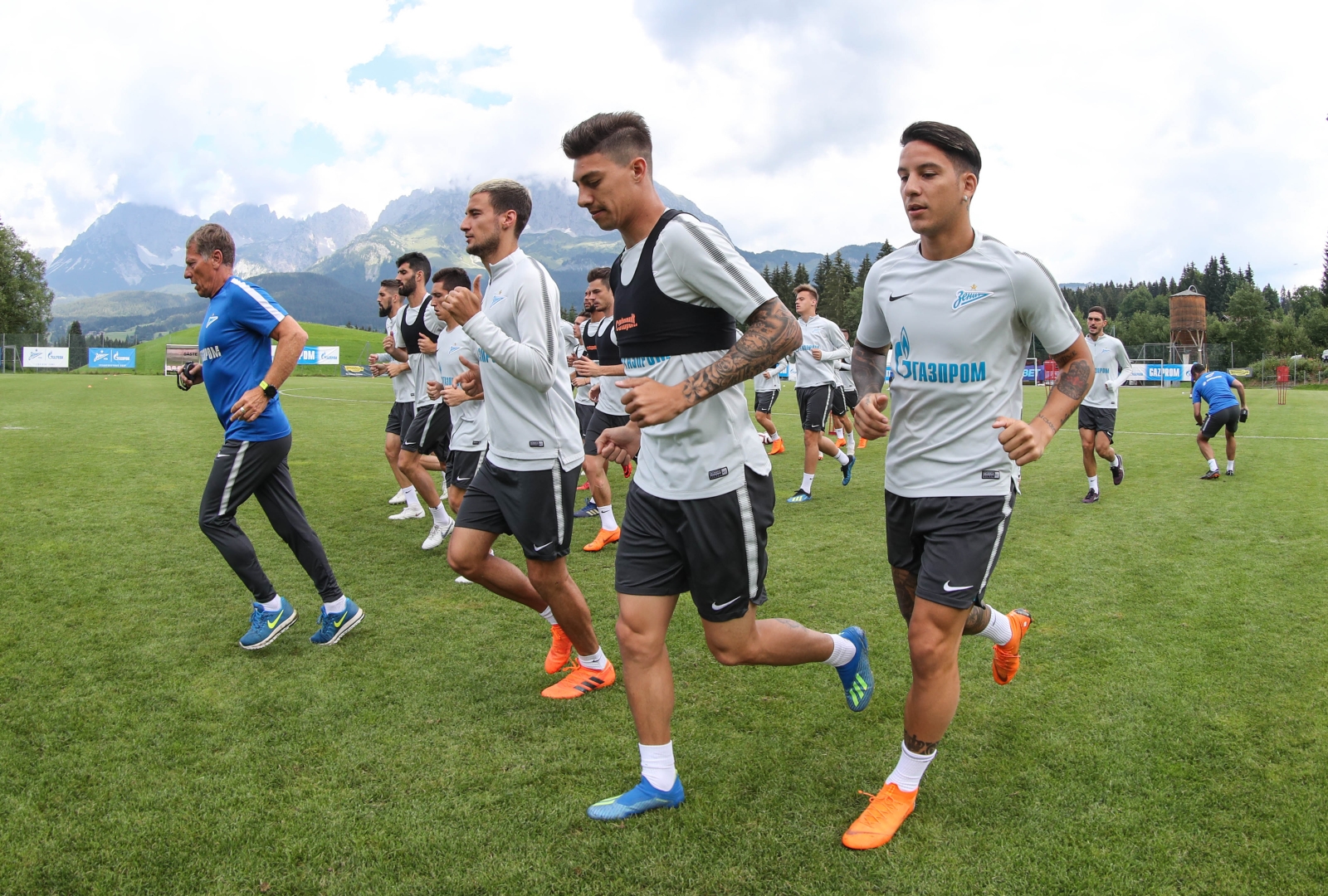 Вторые «Газпром» — тренировочные сборы в Австрии: 9 июля, утренняя тренировка