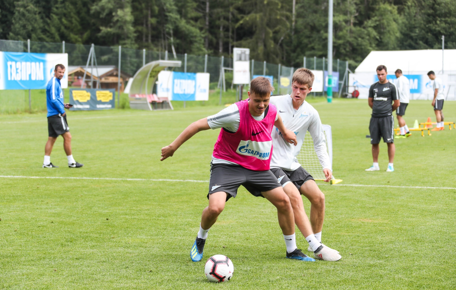 Вторые «Газпром» — тренировочные сборы в Австрии: 9 июля, утренняя тренировка