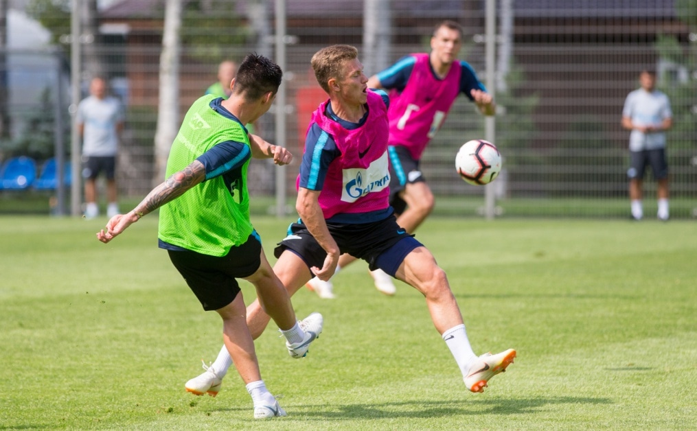 Тренировка «Зенита» перед матчем с «Енисеем»