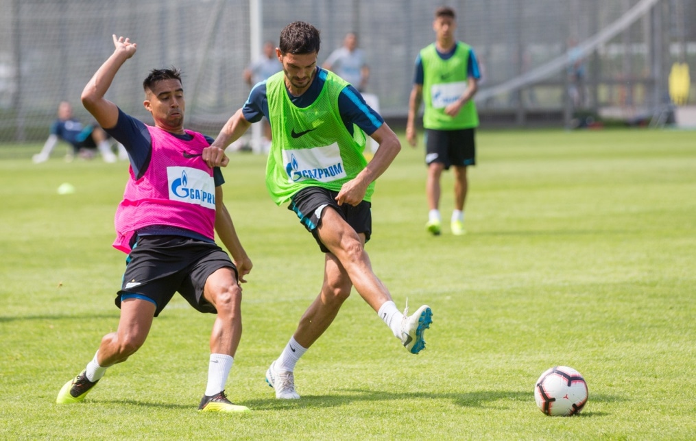 Тренировка «Зенита» перед матчем с «Енисеем»
